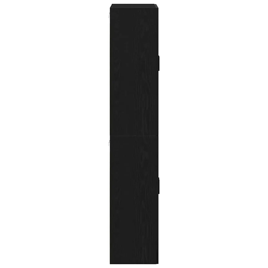 Armoire Murale Montage mural 2 pcs Chêne noir 69,5 x 34 x 90 cm - 7