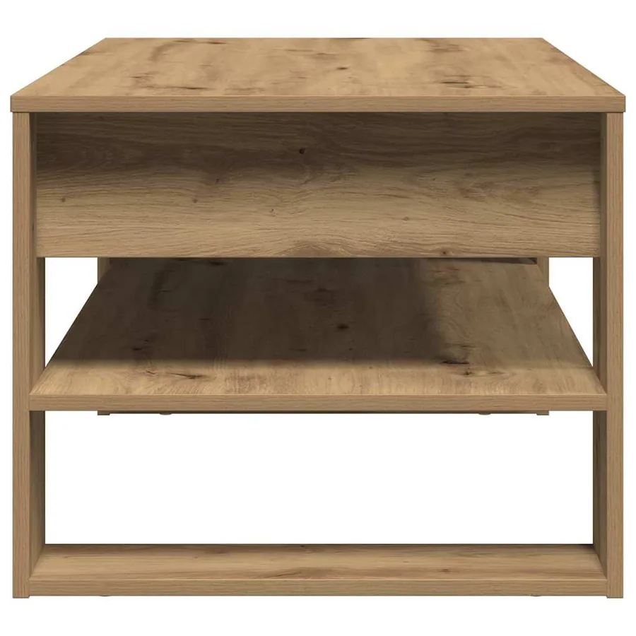 Table basse Chêne artisanal 102 x 55 x 45 cm Bois d'ingénierie - 7