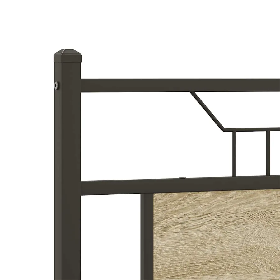 Cadre de lit sans matelas chêne sonoma 140x190 cm - 9