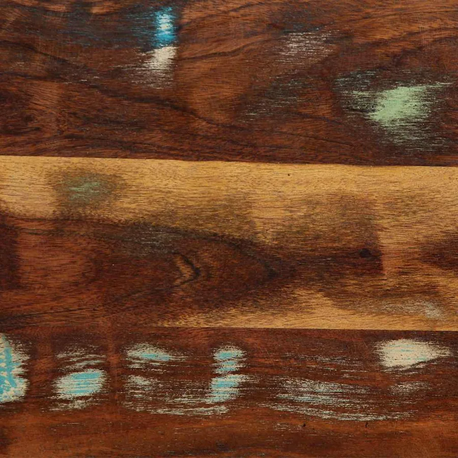 Tête de lit 200 cm bois massif récupéré et fer - 8