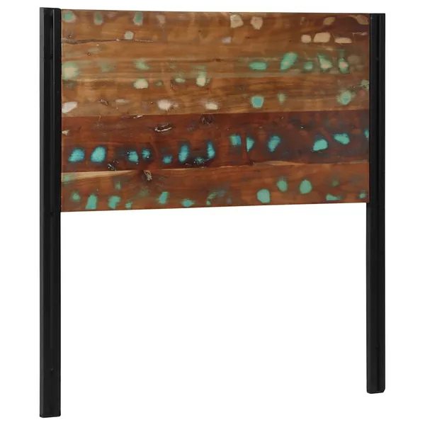 Tête de lit 100 cm bois massif récupéré et fer