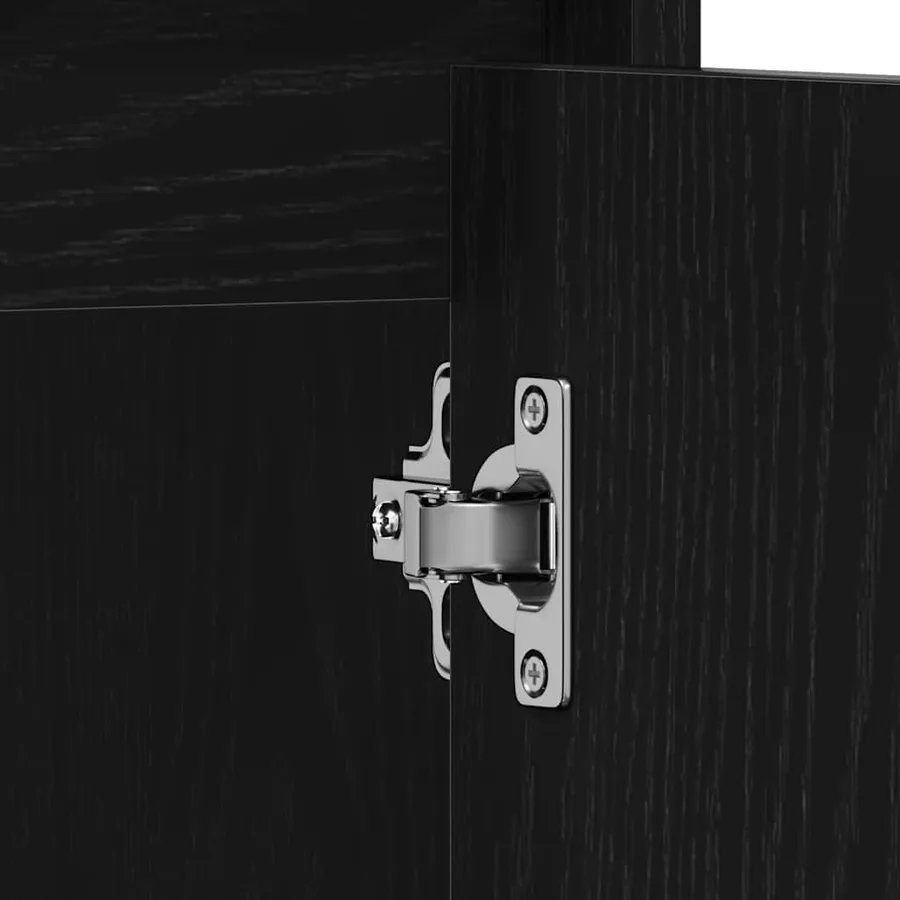 Armoire de bain chêne noir 60x33x60 cm bois d'ingénierie - 11