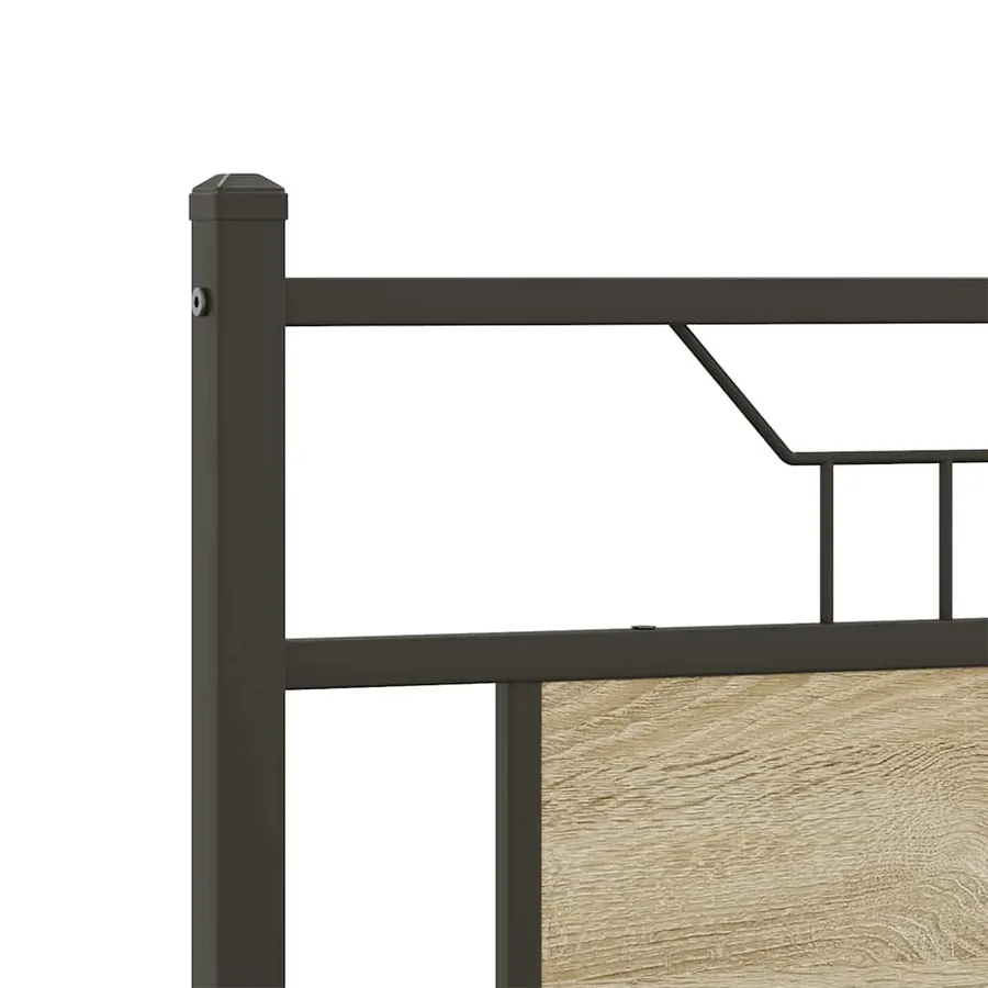 Cadre de lit sans matelas chêne sonoma 150x200 cm - 9
