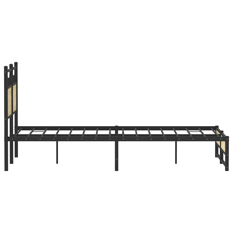 Cadre de lit sans matelas chêne sonoma 120x190 cm - 7