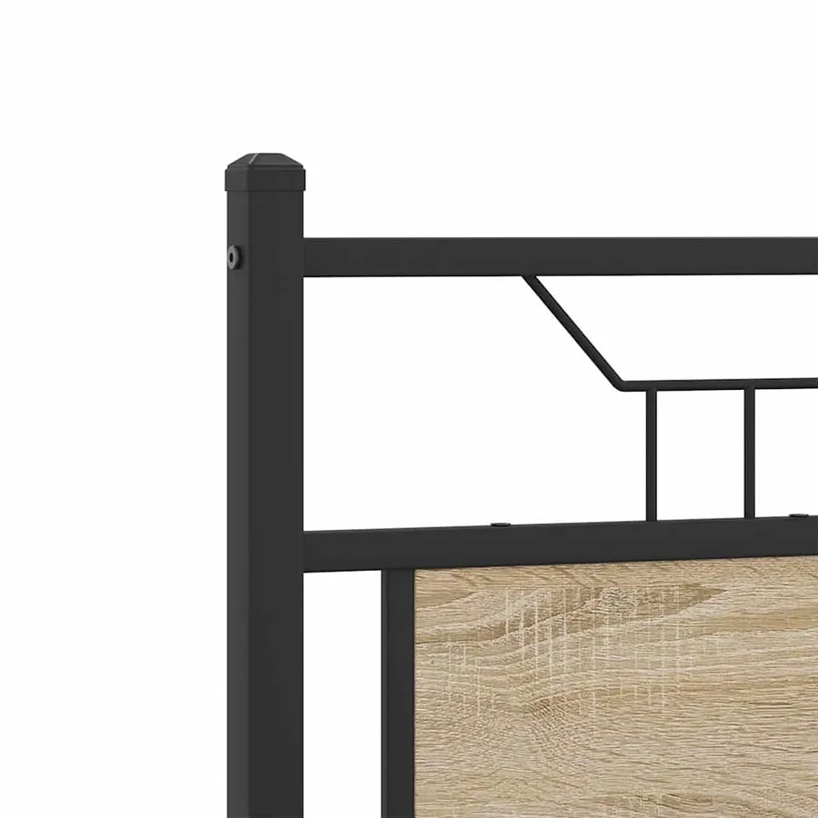 Cadre de lit sans matelas chêne sonoma 120x190 cm - 9
