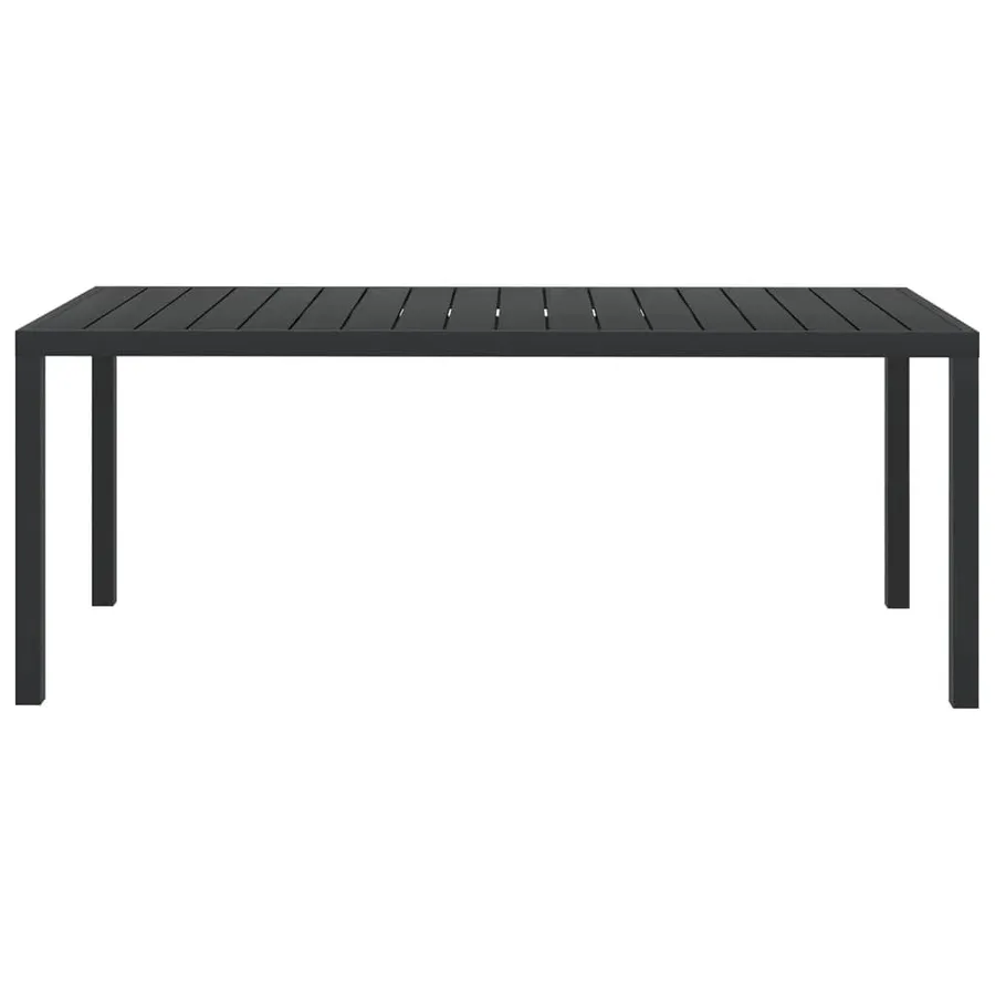 Ensemble à manger de jardin coussins 7pcs Résine tressée Noir - 11