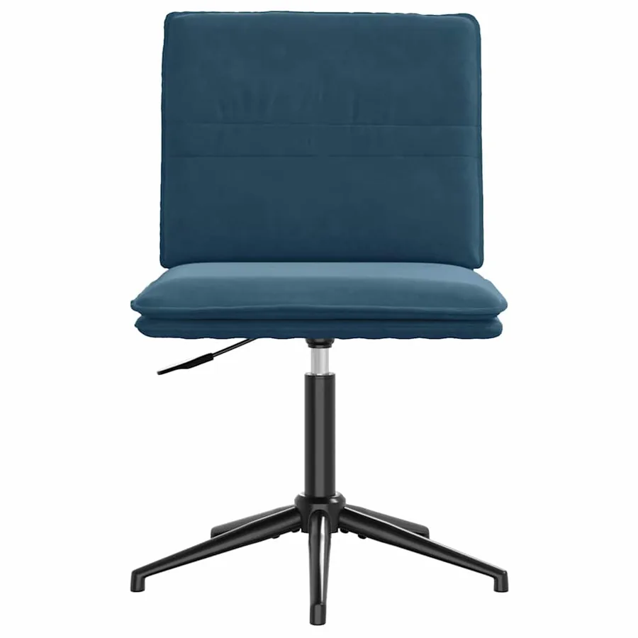 Chaises à manger lot de 4 Bleu Velours - 4