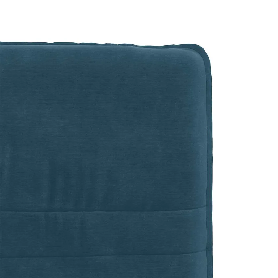 Chaises à manger lot de 4 Bleu Velours - 8