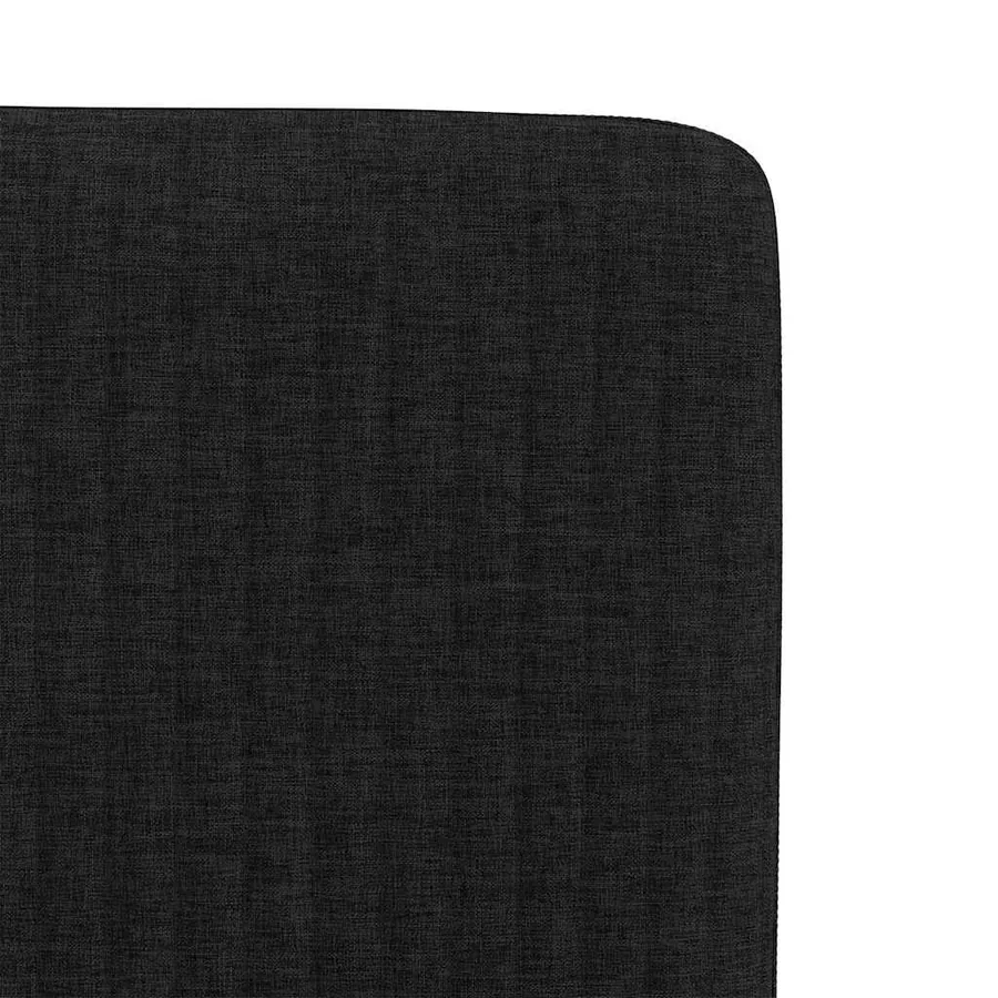 Chaises à manger lot de 6 noir tissu - 7
