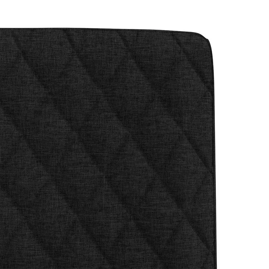 Chaises à manger lot de 2 noir tissu - 7