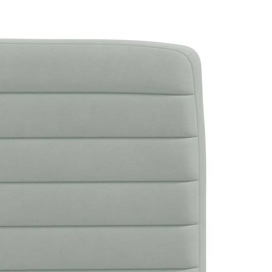 Chaises à manger lot de 2 Gris clair Velours - 7
