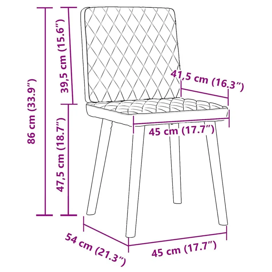 Chaises à manger lot de 2 gris clair tissu - 9