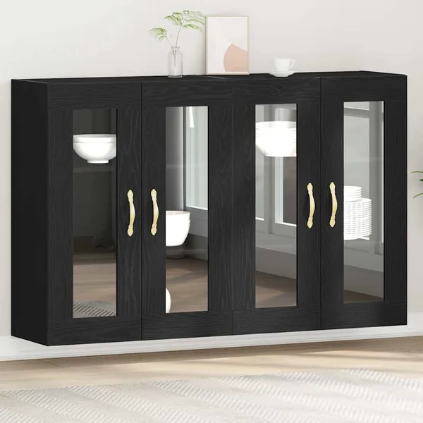 Cabinets muraux 2 pcs Chêne noir 69,5 x 34 x 90 cm