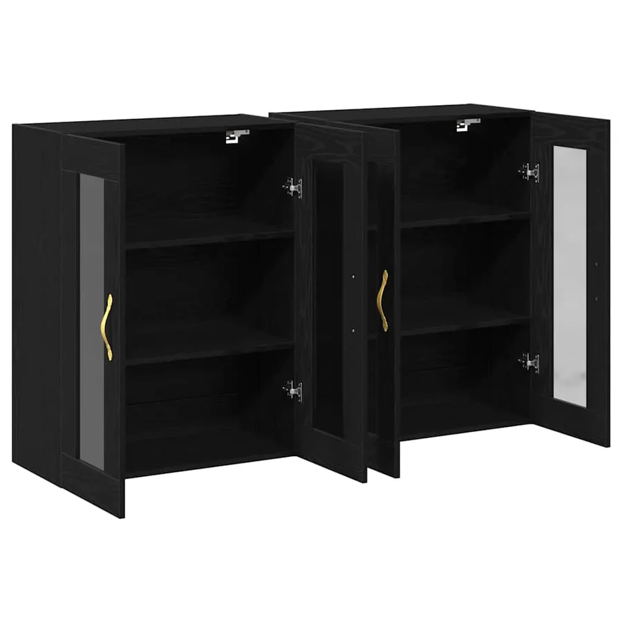 Cabinets muraux 2 pcs Chêne noir 69,5 x 34 x 90 cm - 5