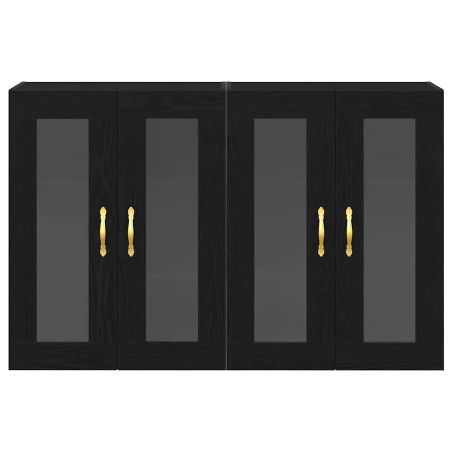 Cabinets muraux 2 pcs Chêne noir 69,5 x 34 x 90 cm - 6