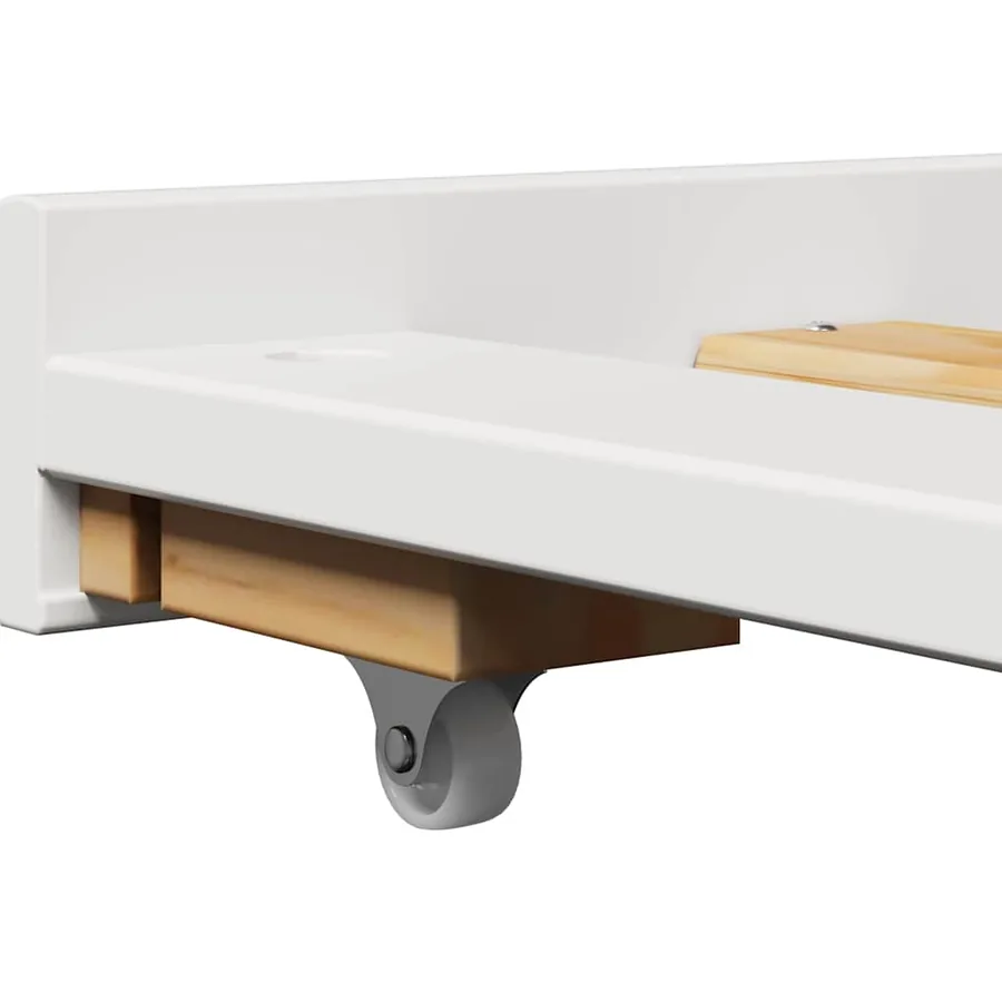 Lit de jour avec gigogne sans matelas IRUN blanc 90x200 cm - 12