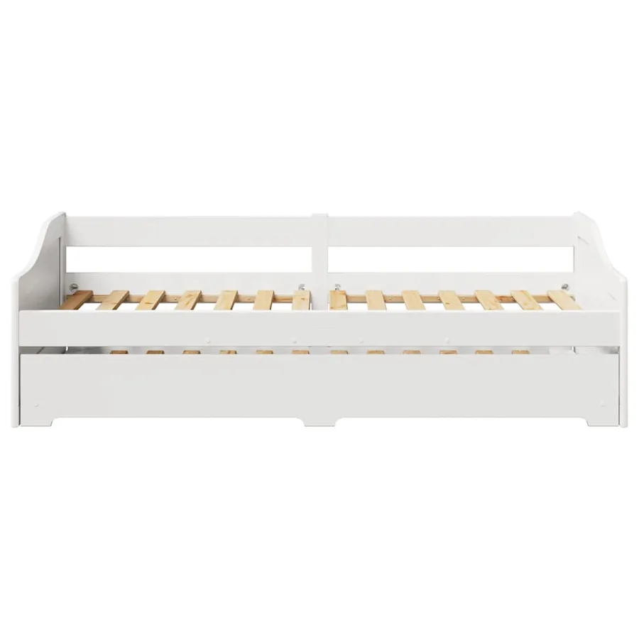 Lit de jour avec gigogne sans matelas IRUN blanc 90x200 cm - 7