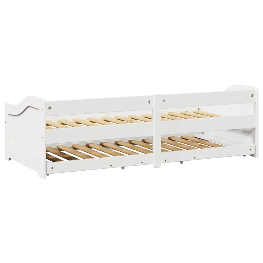 Lit de jour avec gigogne sans matelas IRUN blanc 90x200 cm - 9