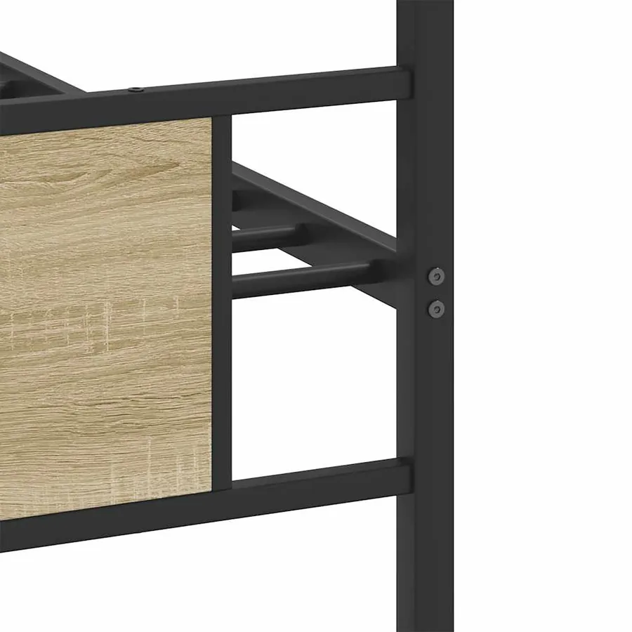 Cadre de lit sans matelas chêne sonoma 80x200 cm - 10