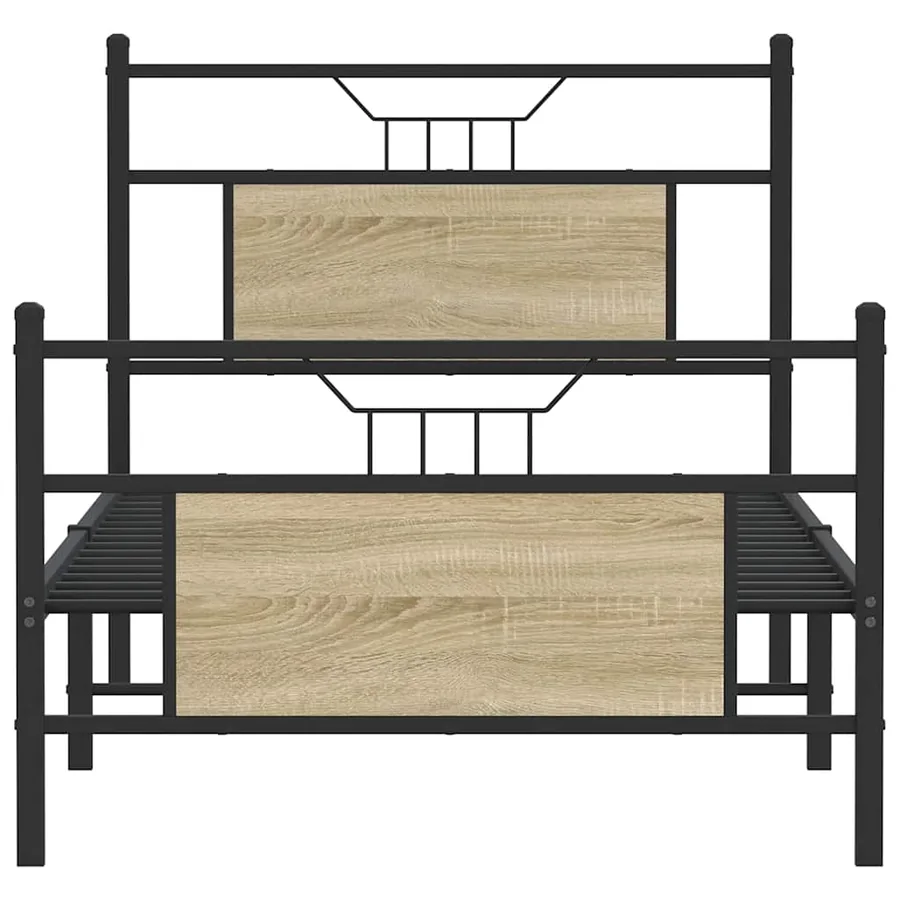 Cadre de lit sans matelas chêne sonoma 80x200 cm - 6