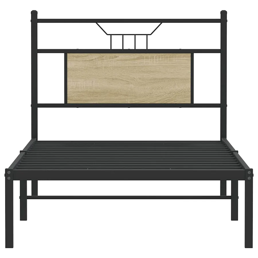 Cadre de lit sans matelas chêne sonoma 90x200 cm - 6