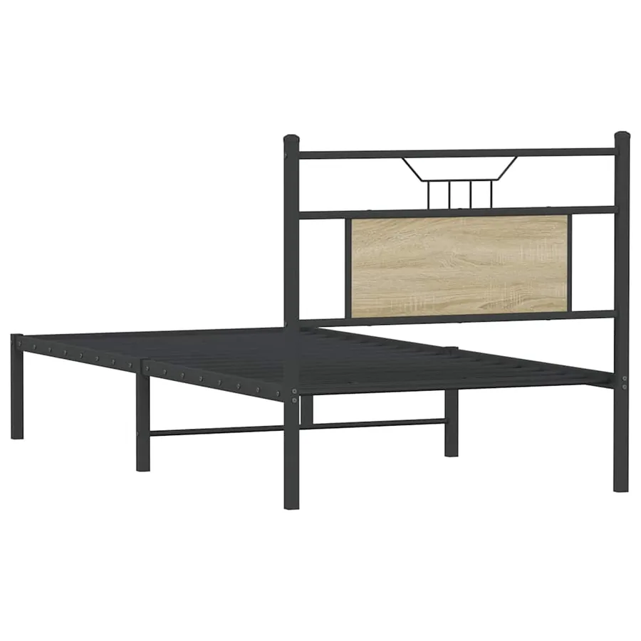 Cadre de lit sans matelas chêne sonoma 90x200 cm - 8