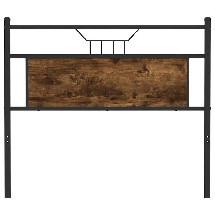 Tête de lit de remplacement chêne fumé 100 cm bois d'ingénierie et acier - 4