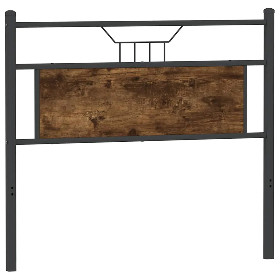 Tête de lit de remplacement chêne fumé 100 cm bois d'ingénierie et acier - 6