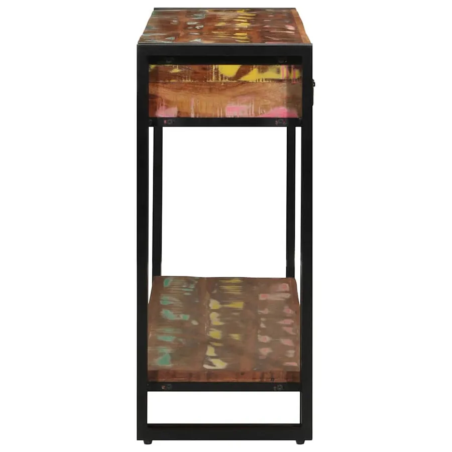 Table console Multicolore 120 x 33 x 75 cm Bois Recyclé Solide - 6