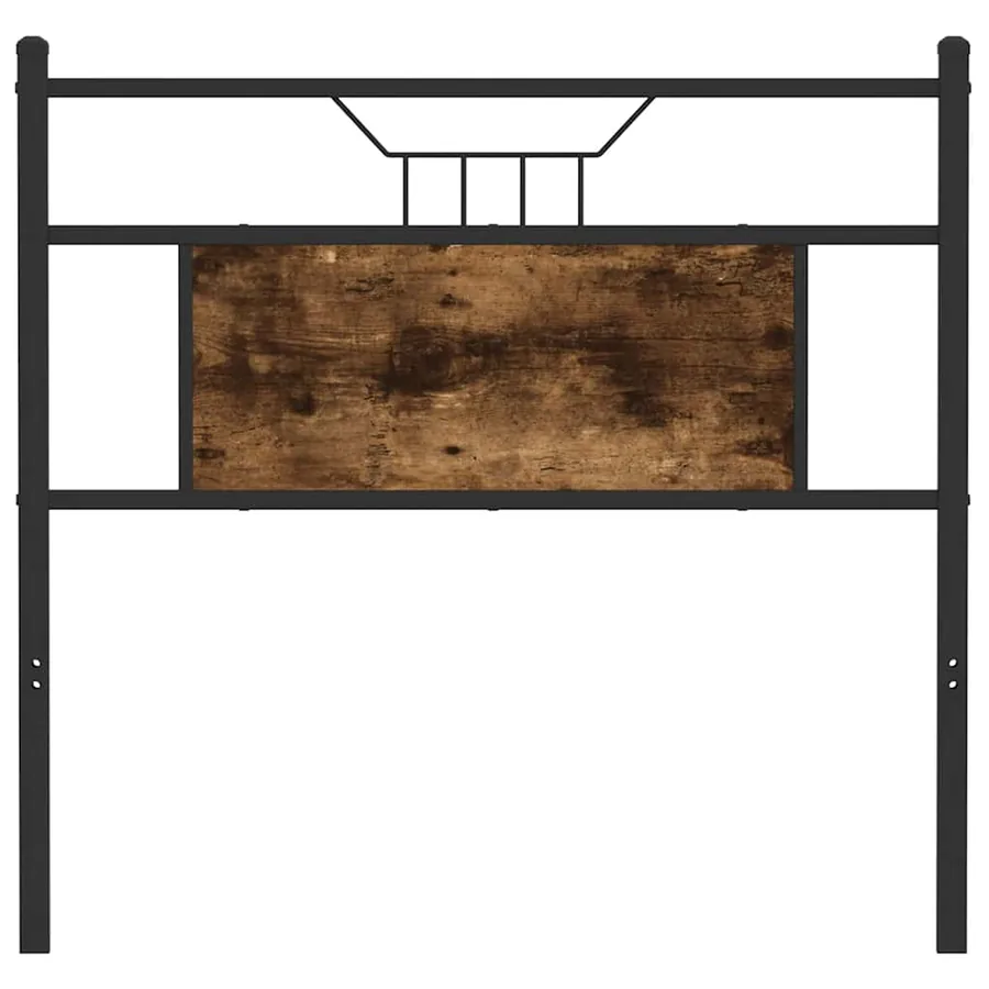 Tête de lit de remplacement chêne fumé 80 cm bois d'ingénierie et acier - 4