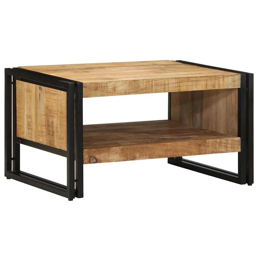 Table basse 70x50x38 cm bois de manguier massif brut - 2