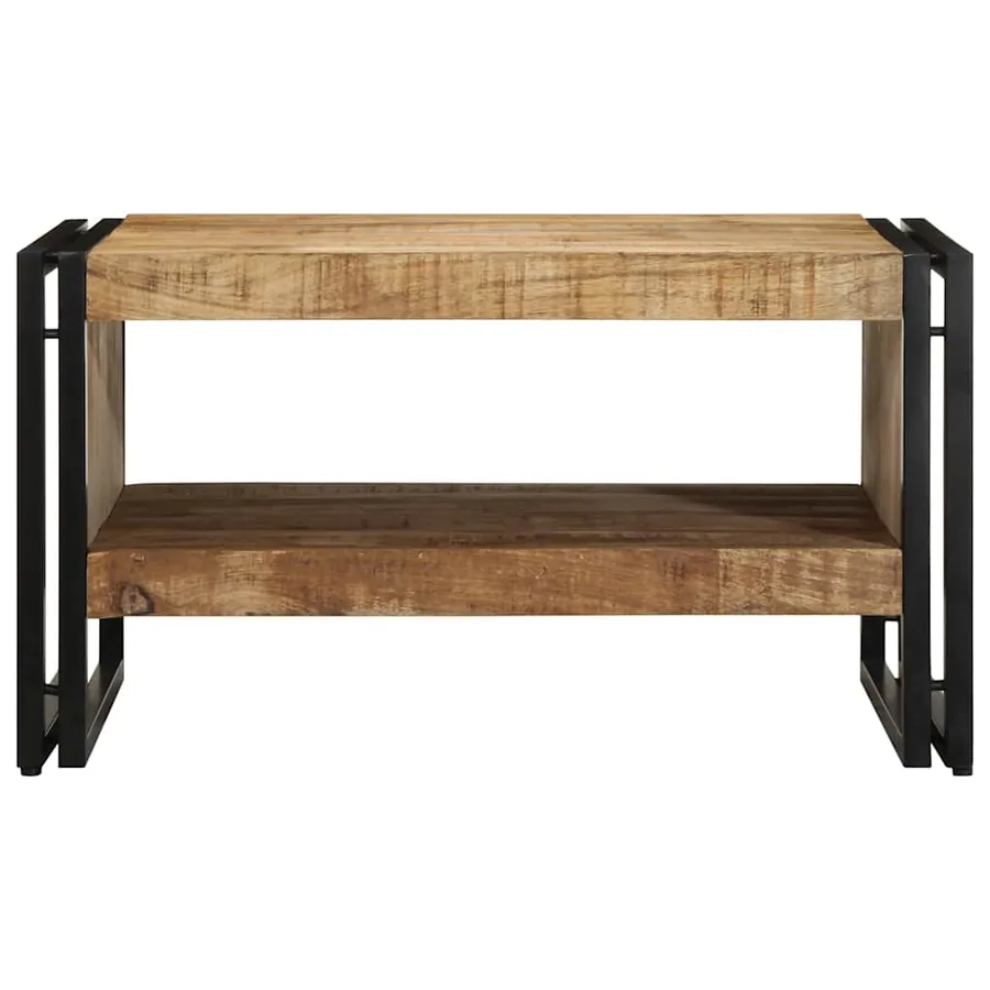 Table basse 70x50x38 cm bois de manguier massif brut - 4