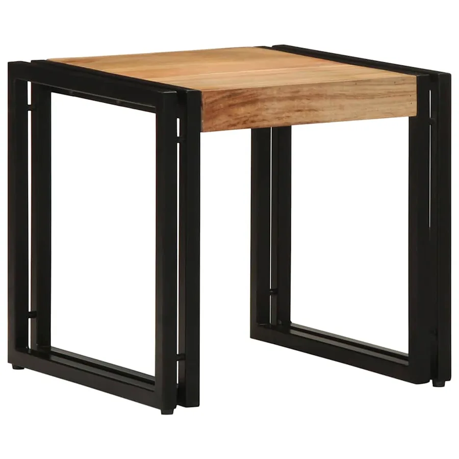 Table basse Marron 40 x 40 x 38 cm Bois d'Acacia Massif