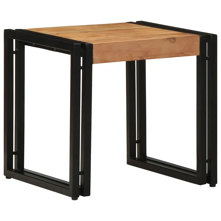 Table basse Marron 40 x 40 x 38 cm Bois d'Acacia Massif - 3