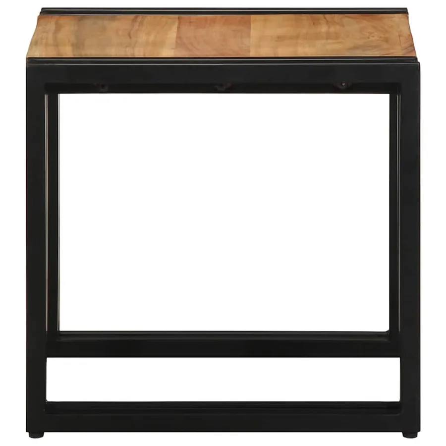 Table basse Marron 40 x 40 x 38 cm Bois d'Acacia Massif - 5