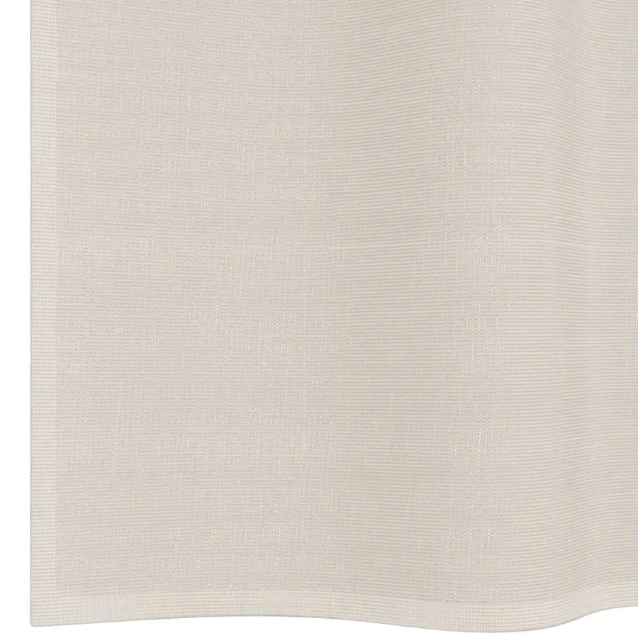 Rideaux en voile avec passants 2 pcs crème - 6