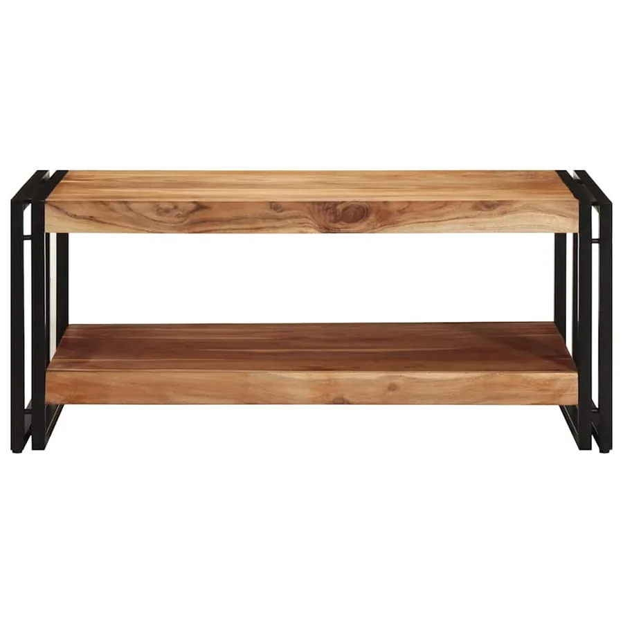 Table basse 90x50x38 cm bois massif acacia - 4