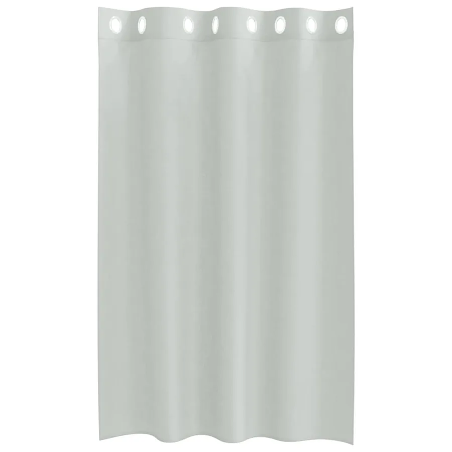 Rideaux en voile avec œillets 2 pcs gris clair 140x175 cm - 4