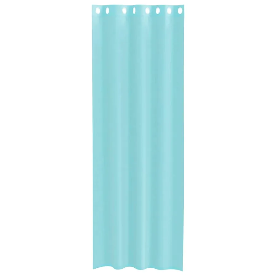 Rideaux en voile avec œillets 2 pcs turquoise - 4