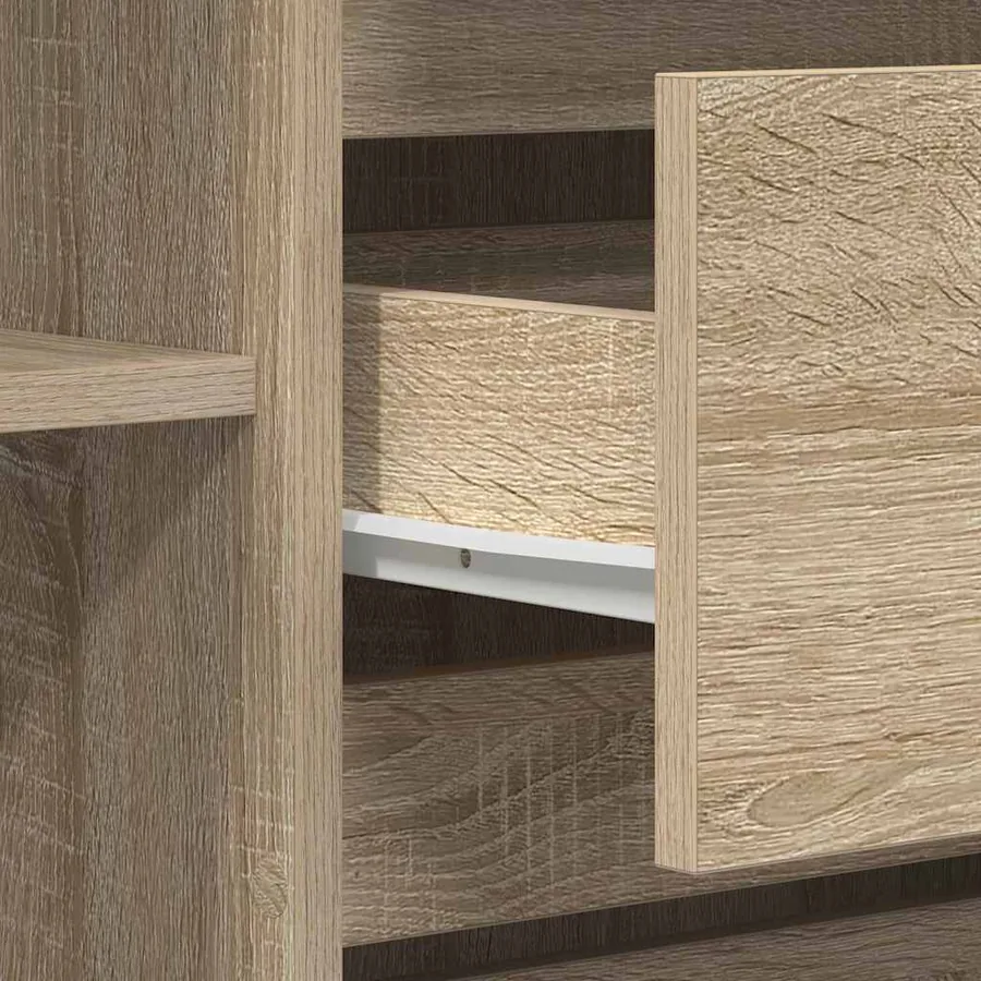 Buffet Chêne Sonoma 120 x 41 x 75 cm Bois d'ingénierie - 11