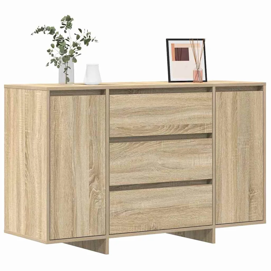 Buffet Chêne Sonoma 120 x 41 x 75 cm Bois d'ingénierie - 3