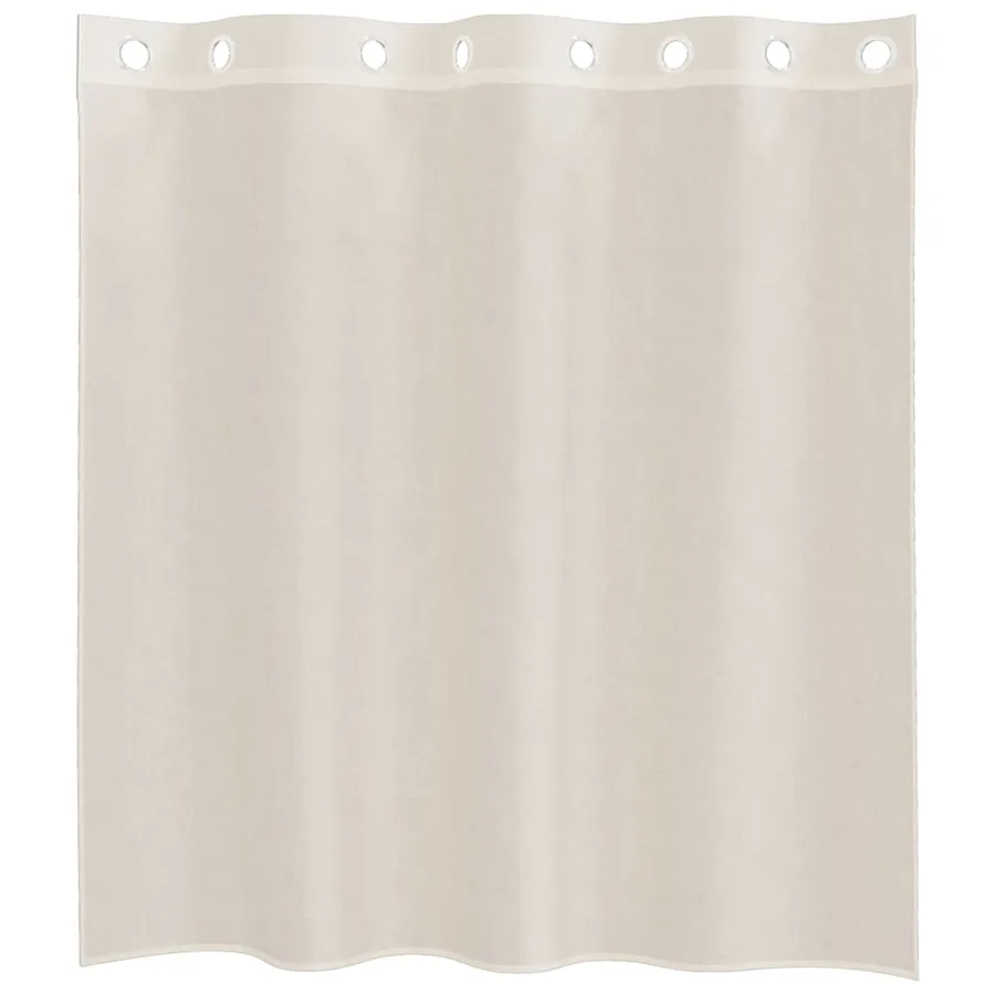 Rideaux en voile avec œillets 2 pcs crème 140x140 cm - 4