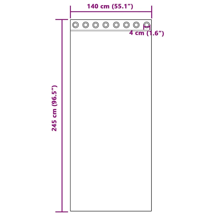 Rideaux en voile avec œillets 2 pcs jaune - 8
