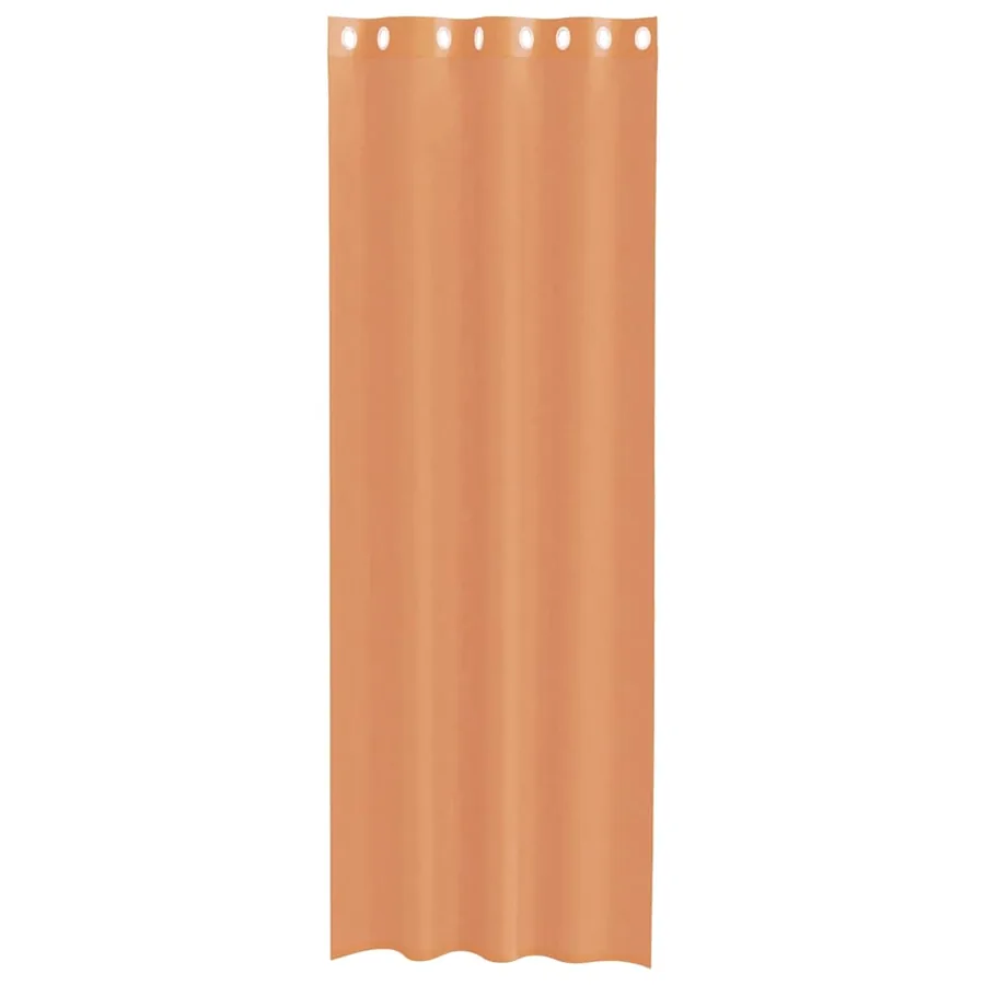 Rideaux en voile avec œillets 2 pcs terre cuite - 4