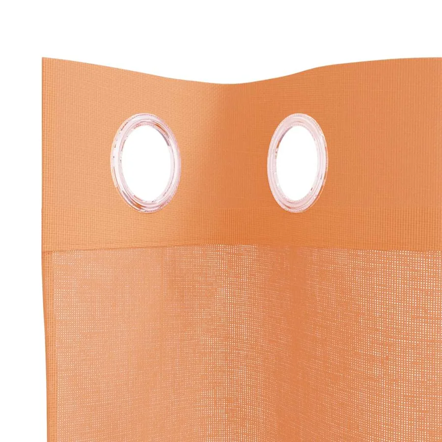 Rideaux en voile avec œillets 2 pcs terre cuite - 5