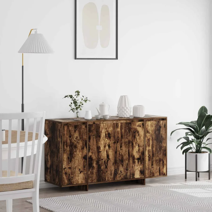 Buffet Chêne fumé 135 x 41 x 75 cm Bois d'ingénierie