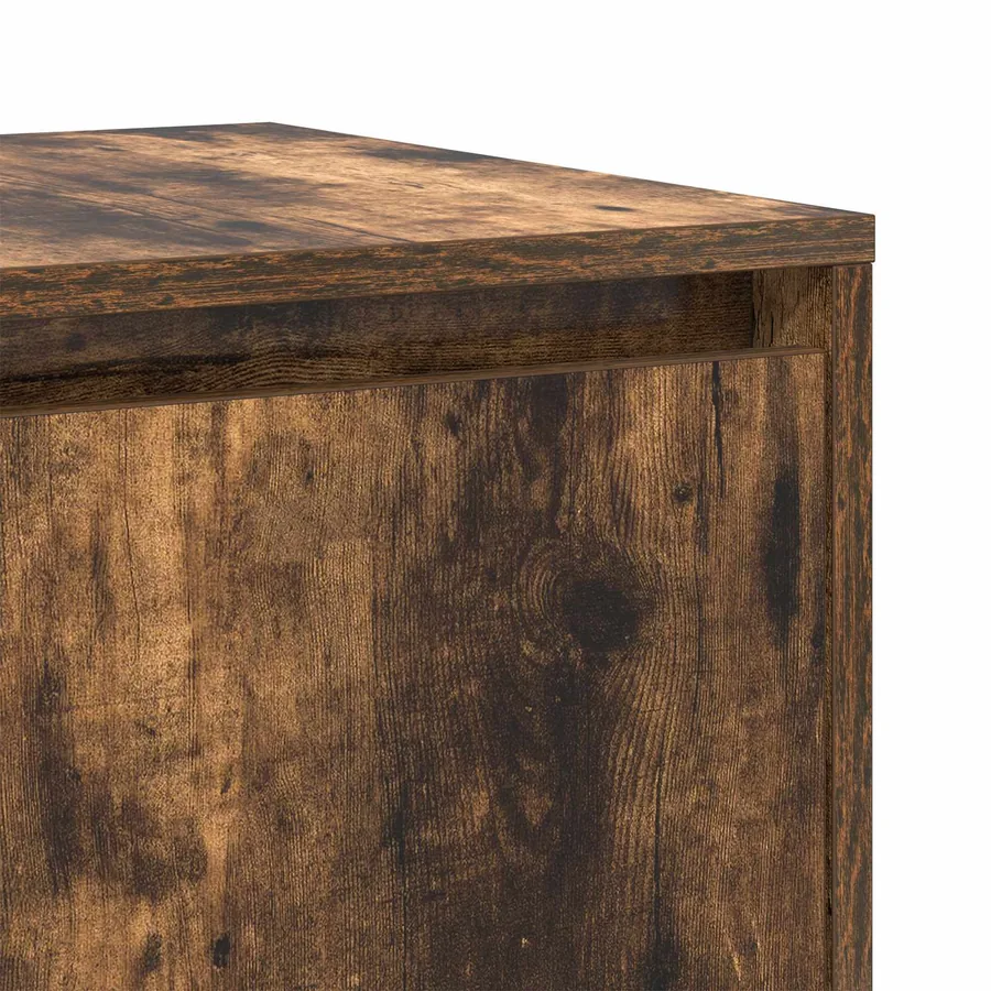 Buffet Chêne fumé 135 x 41 x 75 cm Bois d'ingénierie - 9