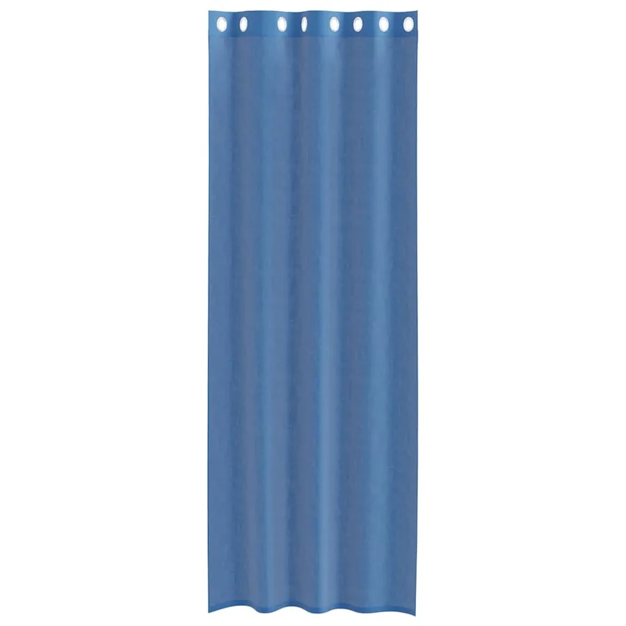 Rideaux en voile avec œillets 2 pcs bleu royal - 4