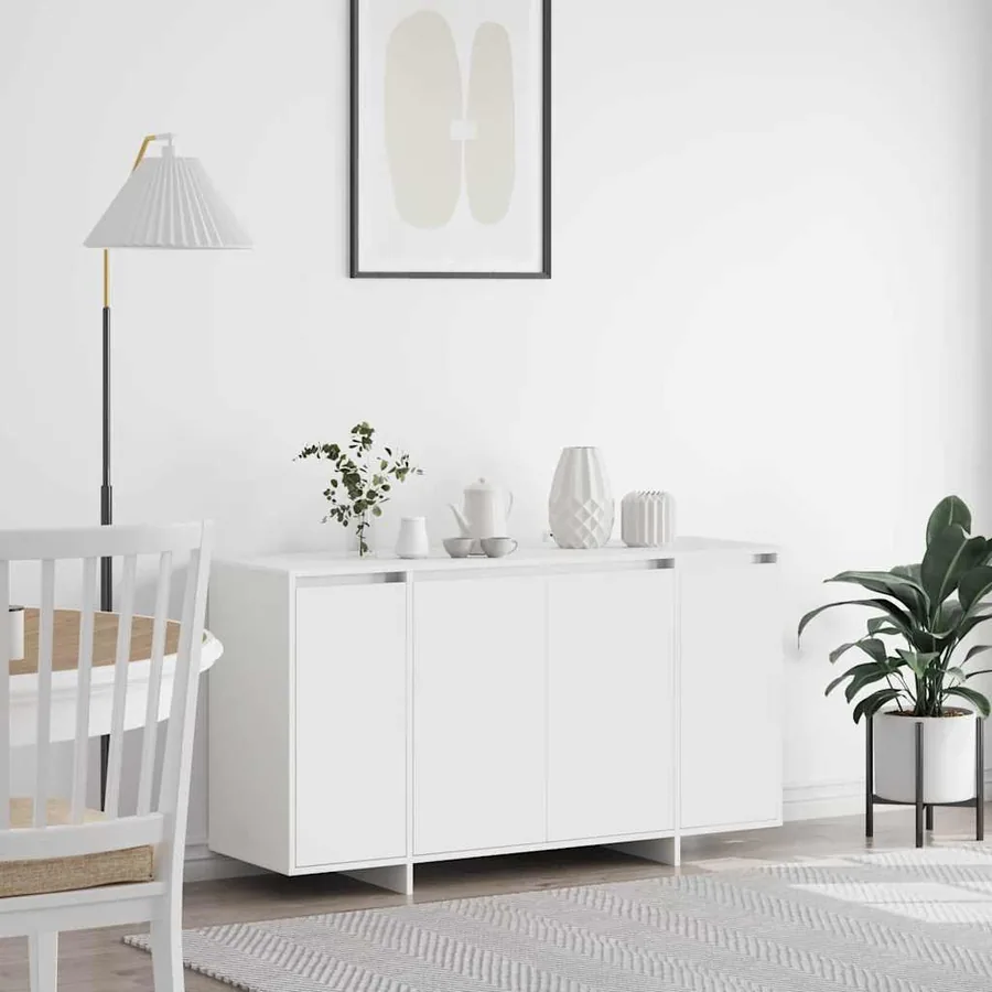 Buffet Blanc 135 x 41 x 75 cm Bois d'ingénierie
