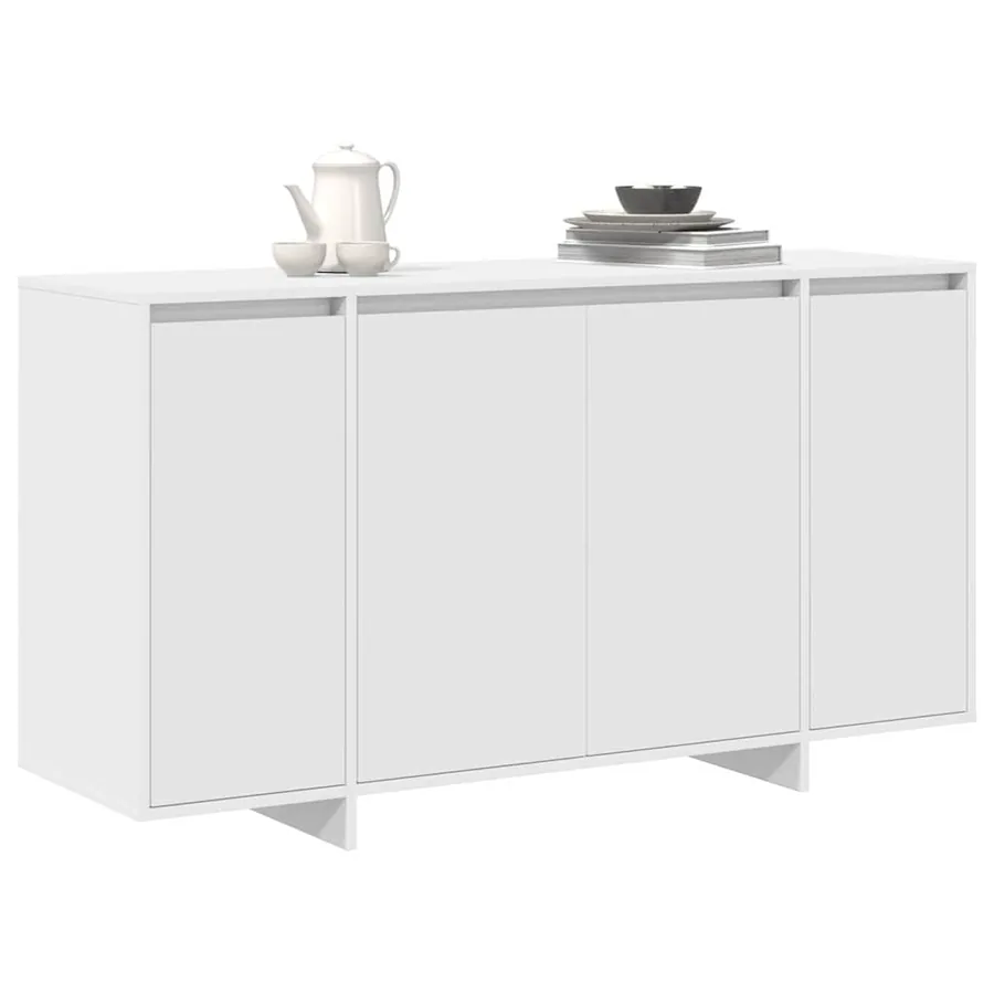 Buffet Blanc 135 x 41 x 75 cm Bois d'ingénierie - 3
